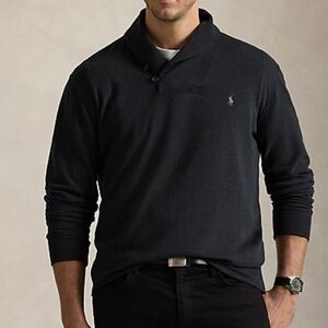 Polo Ralph Lauren Dark Gray Shawl Collar Sweatshirt